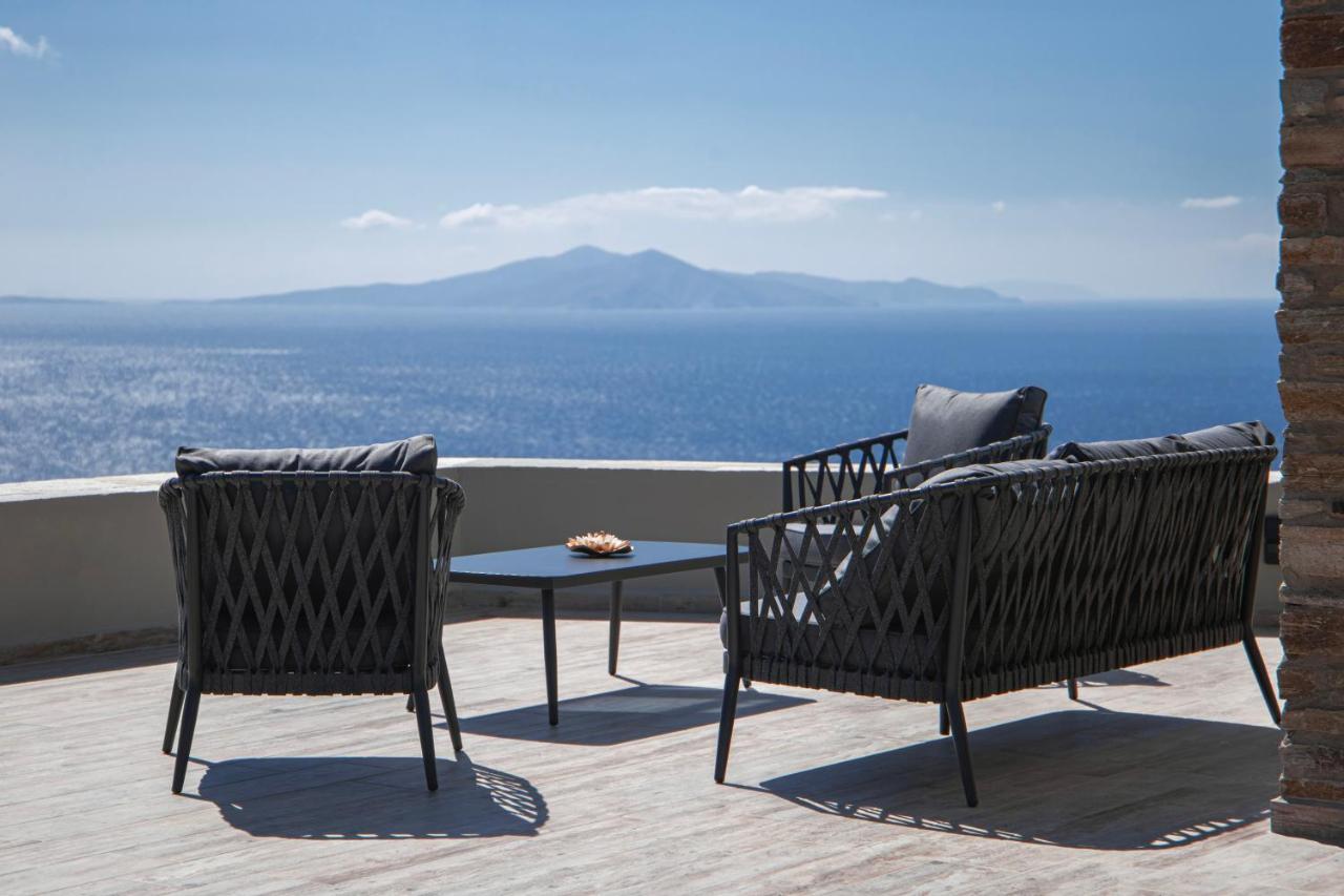 Acron Andros - Luxury Villa With Private Pool Korthio Ngoại thất bức ảnh