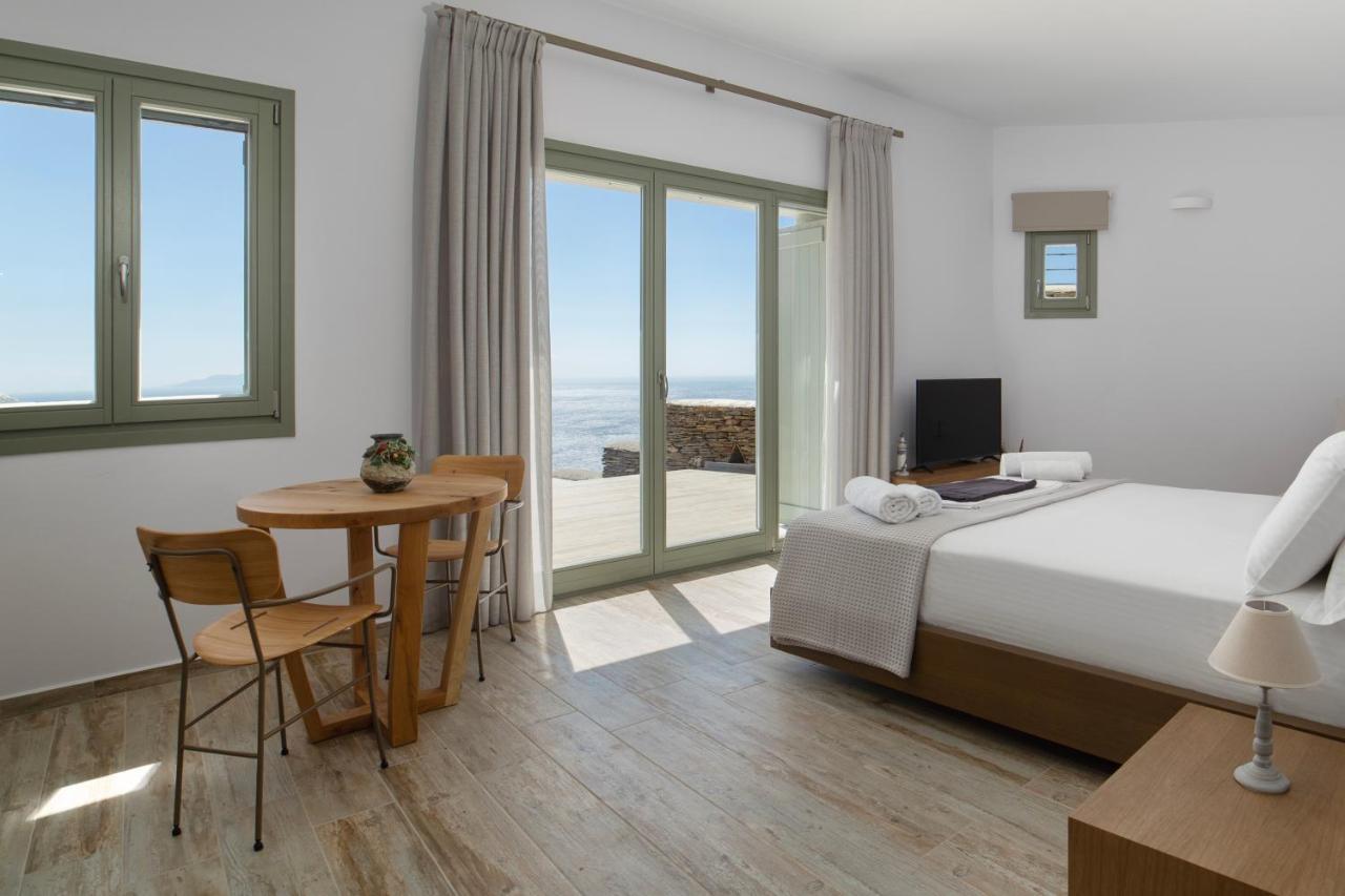 Acron Andros - Luxury Villa With Private Pool Korthio Ngoại thất bức ảnh