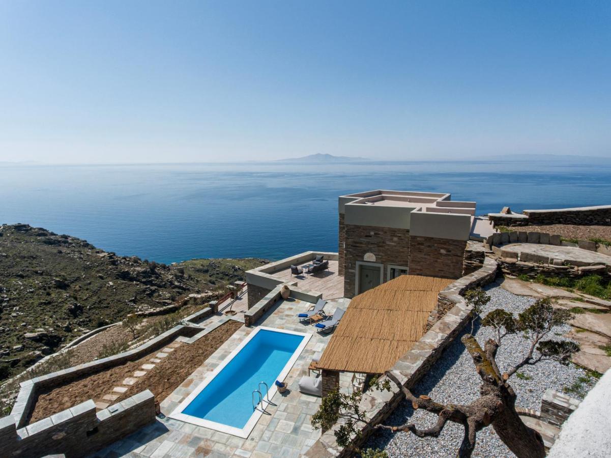 Acron Andros - Luxury Villa With Private Pool Korthio Ngoại thất bức ảnh