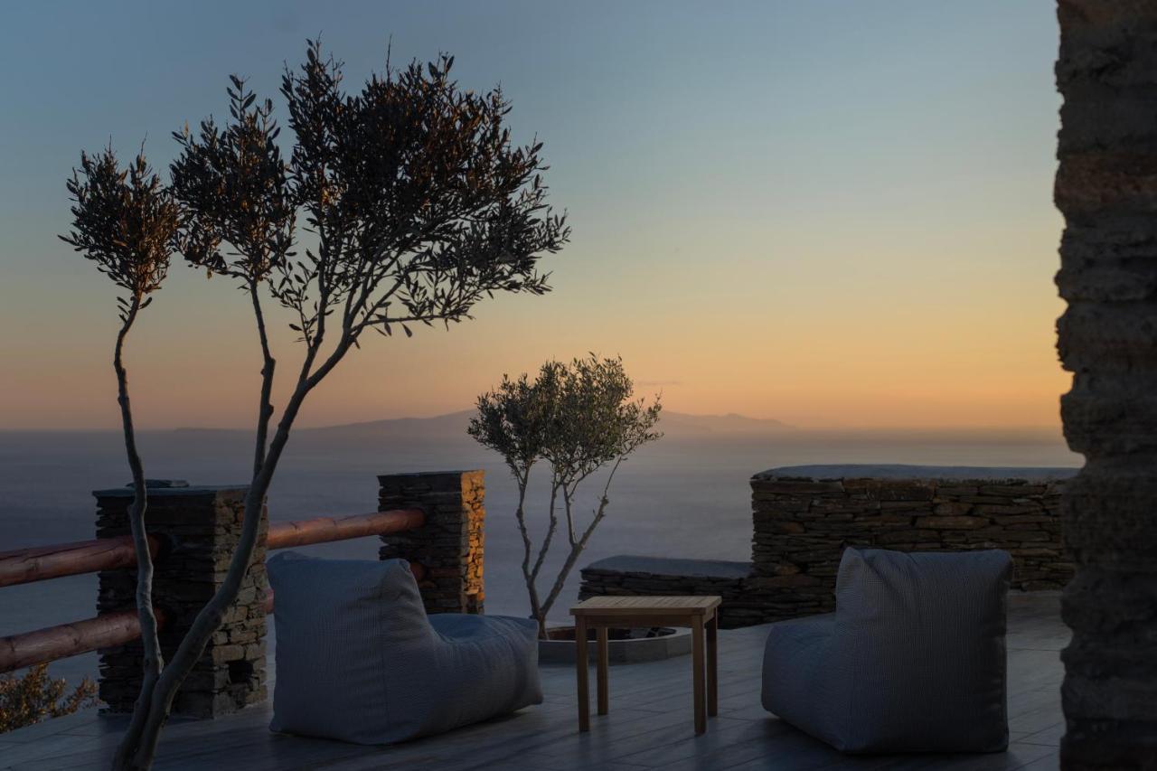 Acron Andros - Luxury Villa With Private Pool Korthio Ngoại thất bức ảnh